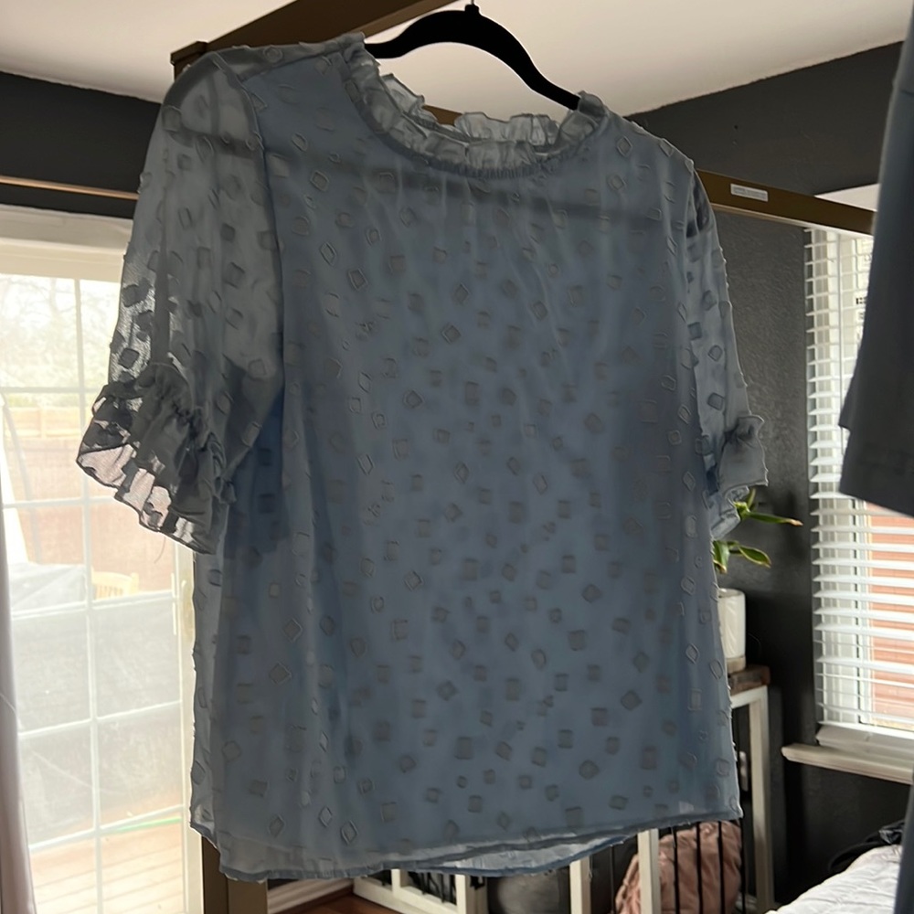 Blue tunic top